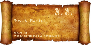 Movik Muriel névjegykártya